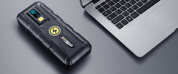 AMPROAD car battery jump starter working as power bank