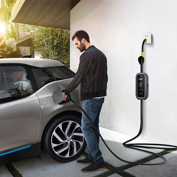 AMPROAD EV home charger charging your EV by 110V wall outlet
