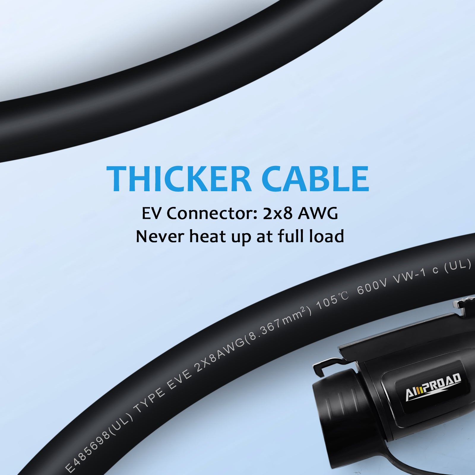 8 AWG EV charging cable